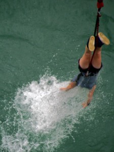 Bungee jumping in New Zealand