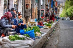 The streets of Leh, India