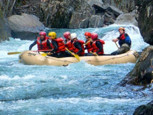 White water rafting in North America